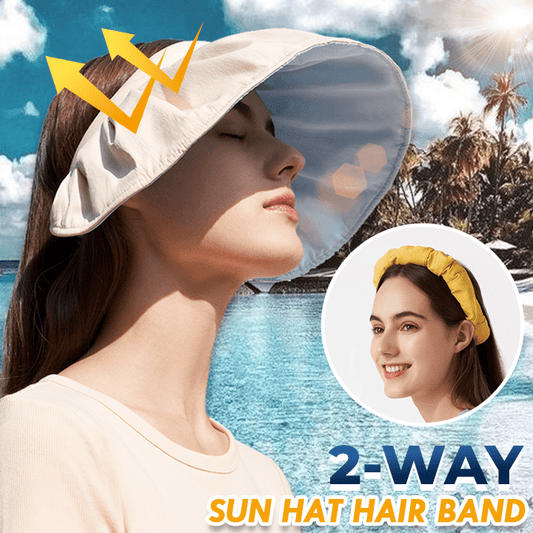 2-Way solhatt hårband